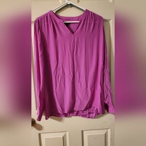 Talbots Fuchsia Blouse